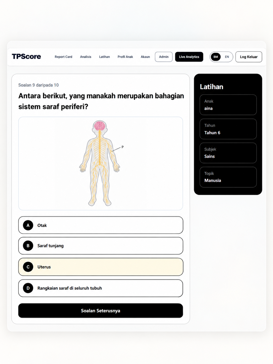 Buat Latihan dalam platform TPScore